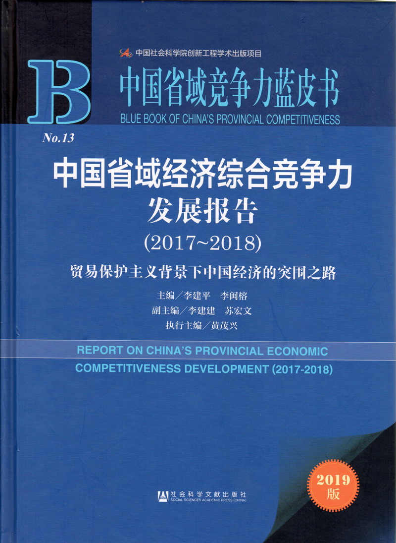 大鸡吧操美女视频播放中国省域经济综合竞争力发展报告（2017-2018）